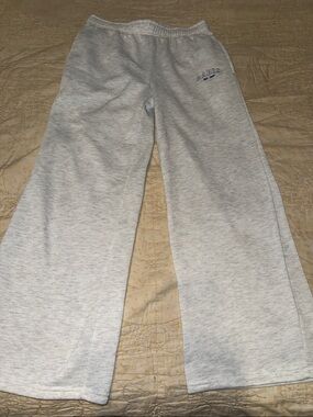 Harper & Ivy Light Gray Wide-Leg Sweatpants - Paris